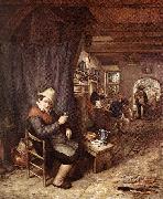 OSTADE, Adriaen Jansz. van The Drinker sag oil